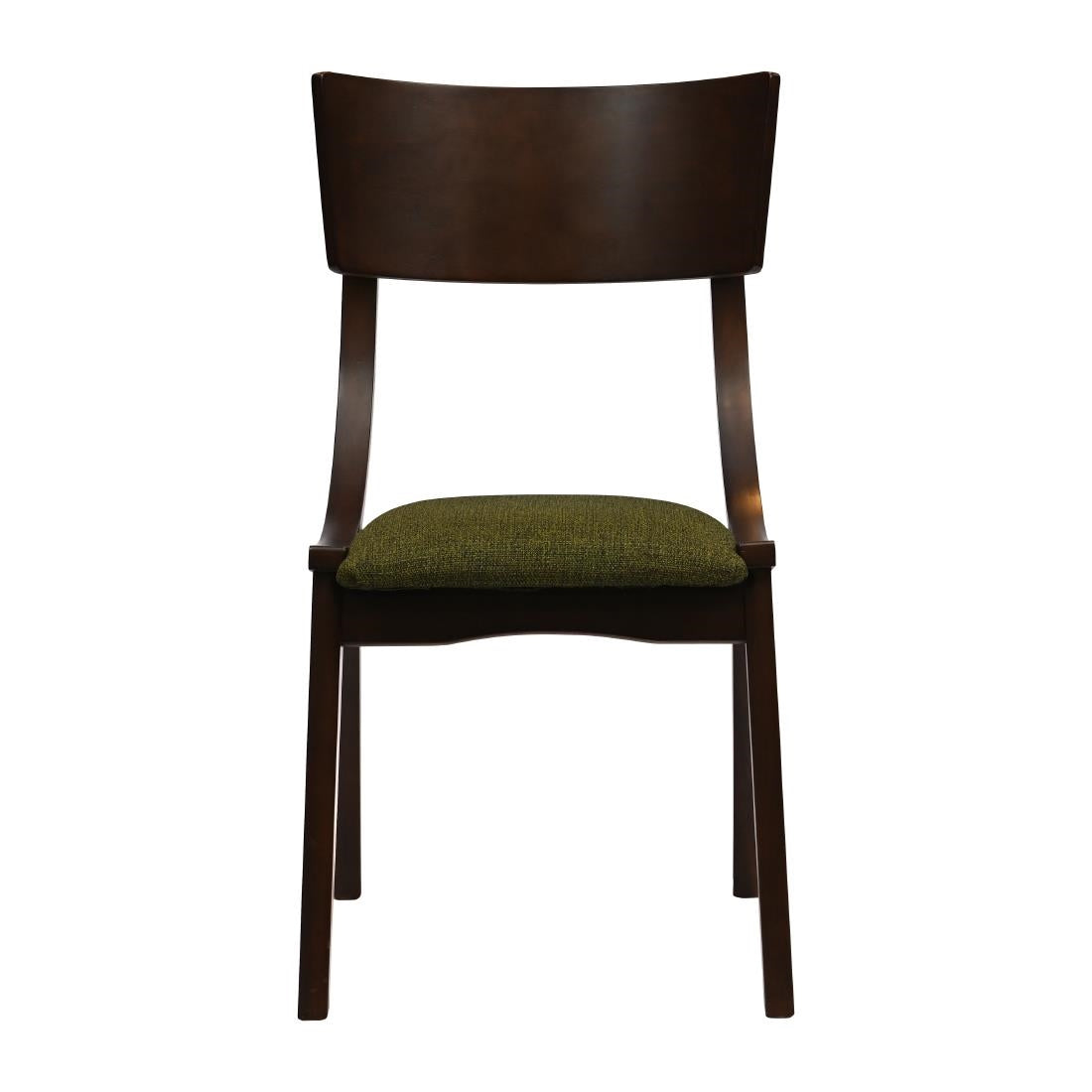 Chelsea Dining Chairs in Dark Walnut with Shetland Forest Seats (6 Pack)