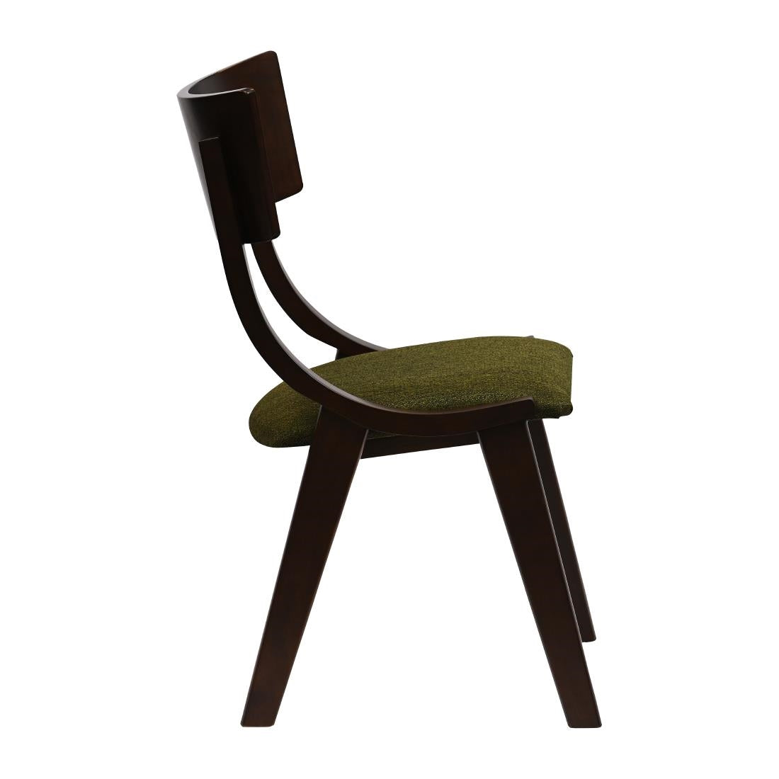 Chelsea Dining Chairs in Dark Walnut with Shetland Forest Seats (6 Pack)