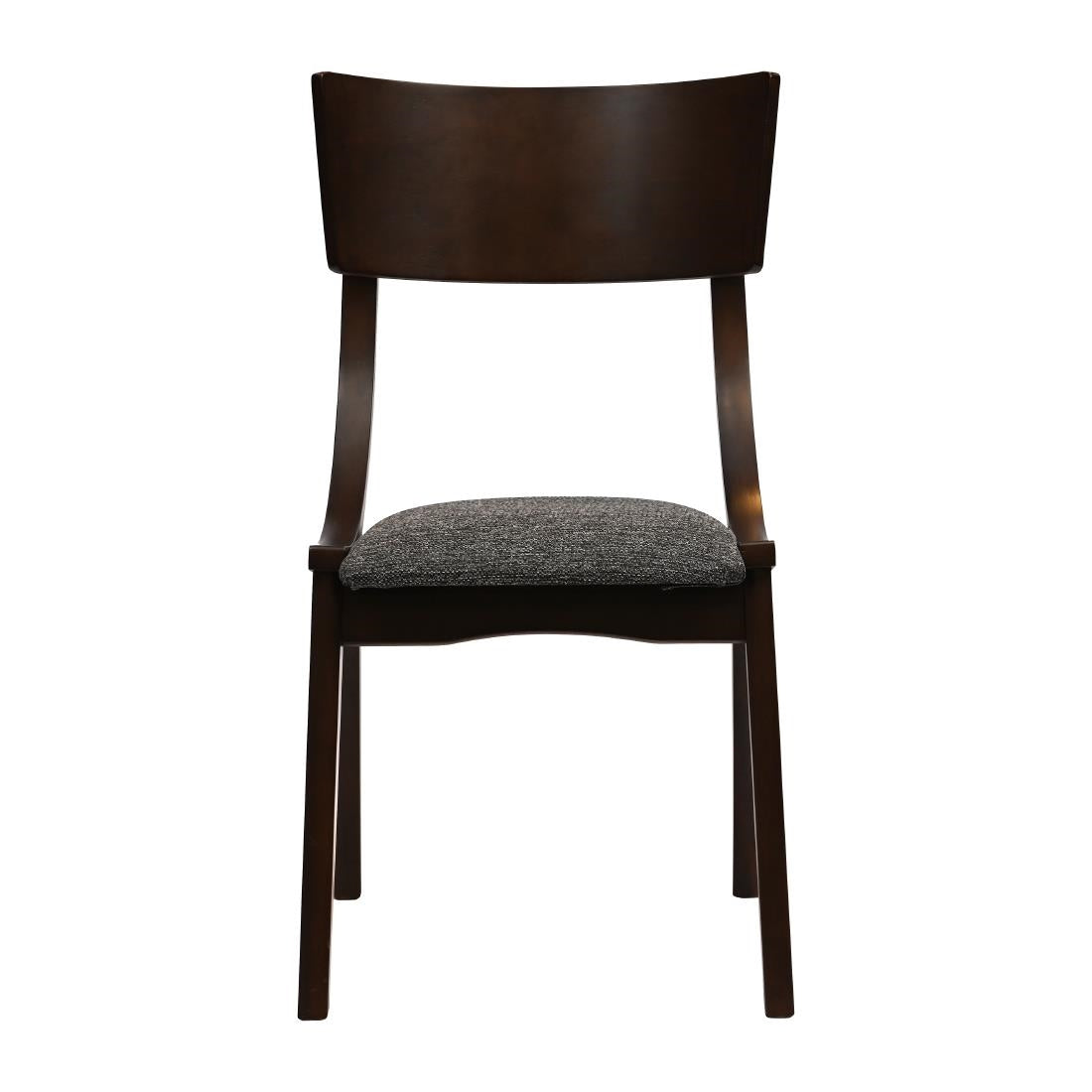Chelsea Dining Chairs in Dark Walnut with Shetland Smoke Seats (6 Pack)