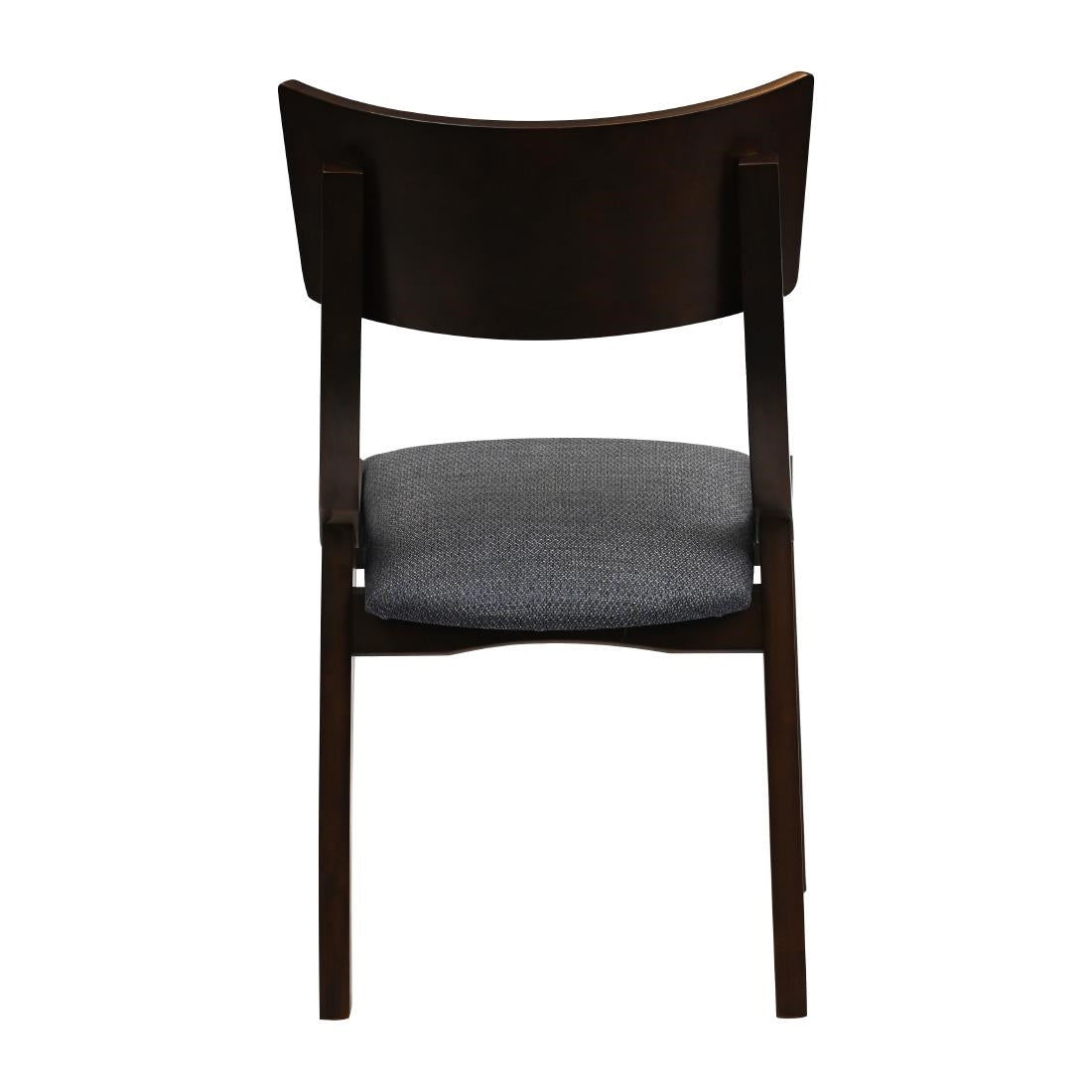 Chelsea Dining Chairs in Dark Walnut with Shetland Sea Seats (6 Pack)
