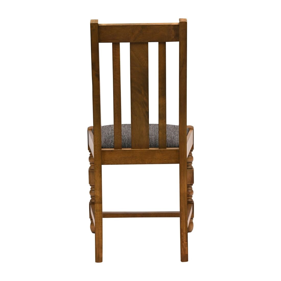 Thame Dining Chairs in Weathered Oak with Shetland Smoke Seat (6 Pack)