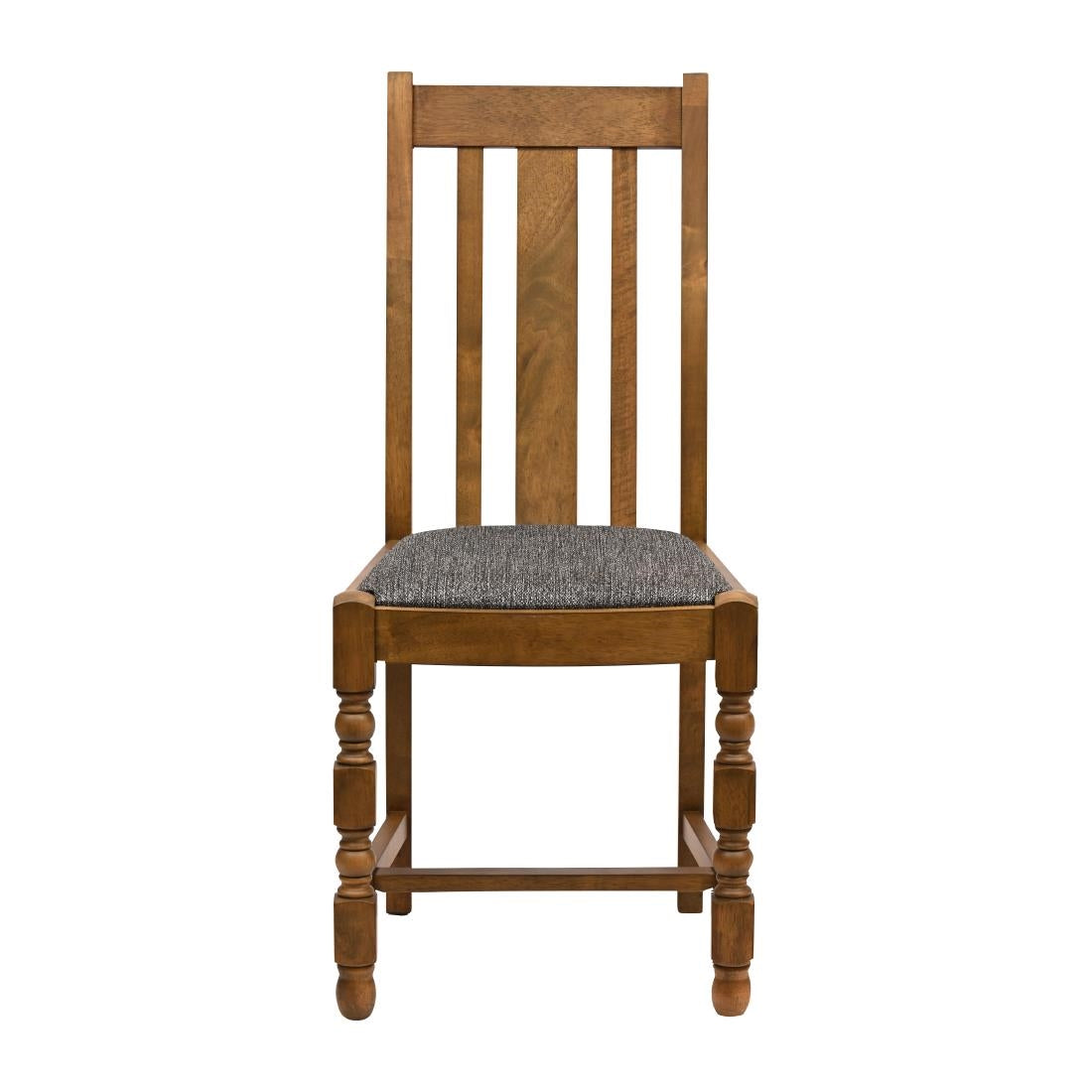 Thame Dining Chairs in Weathered Oak with Shetland Smoke Seat (6 Pack)