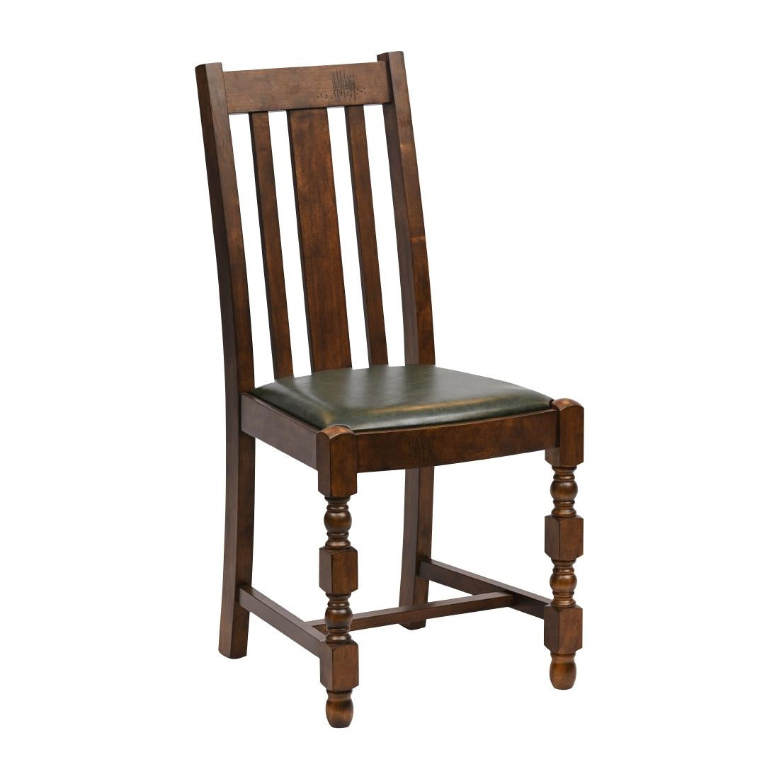Thame Dining Chairs in Vintage Wood with Bison Cedar Seat (6 Pack)