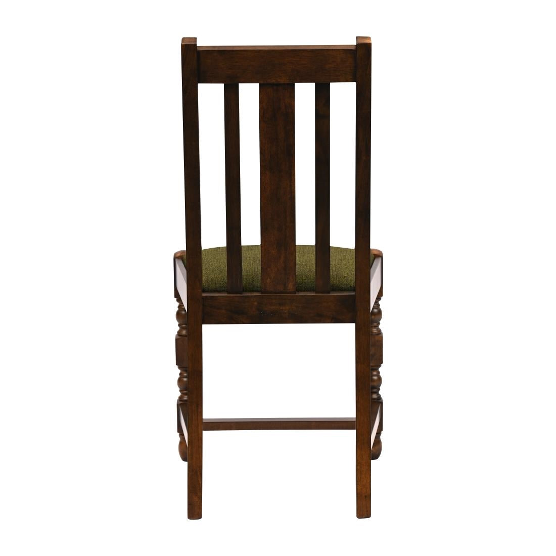 Thame Dining Chairs in Vintage Wood with Shetland Forest Seat (6 Pack)