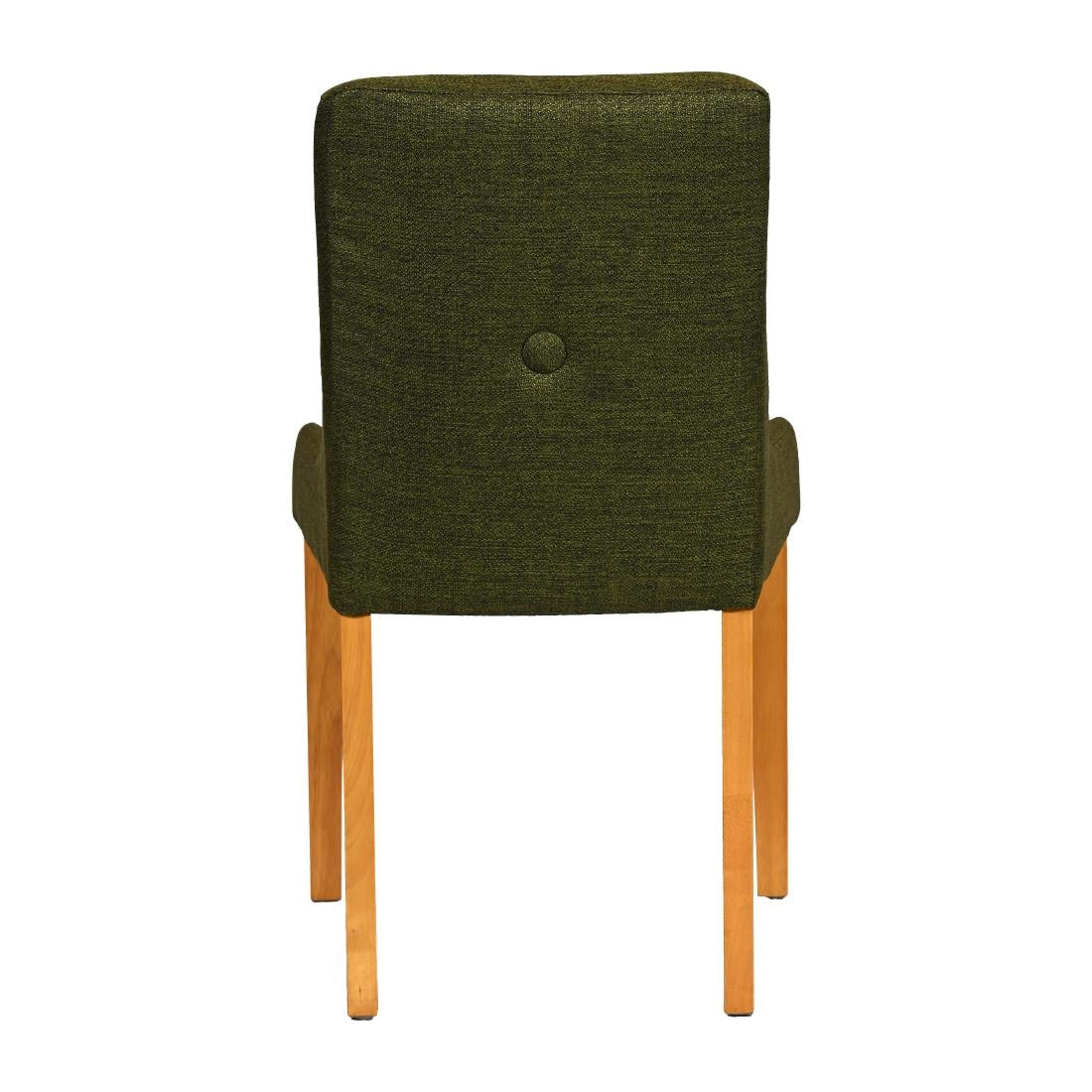 Bath Soft Oak Dining Chairs with Forest Back & Espresso Seat (6 Pack)