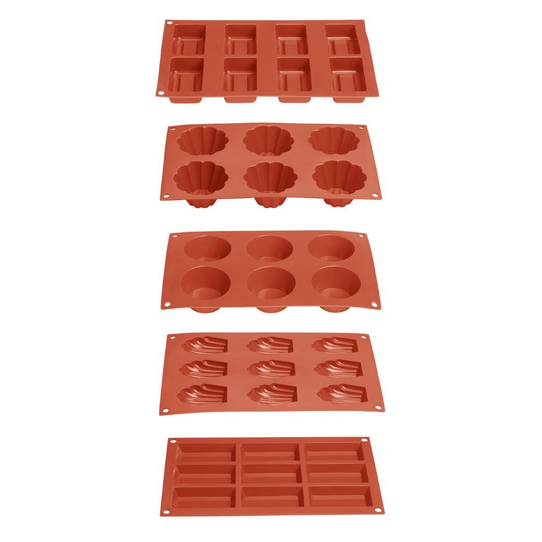 Vogue Silicone Square Cake Mould 8 Cup