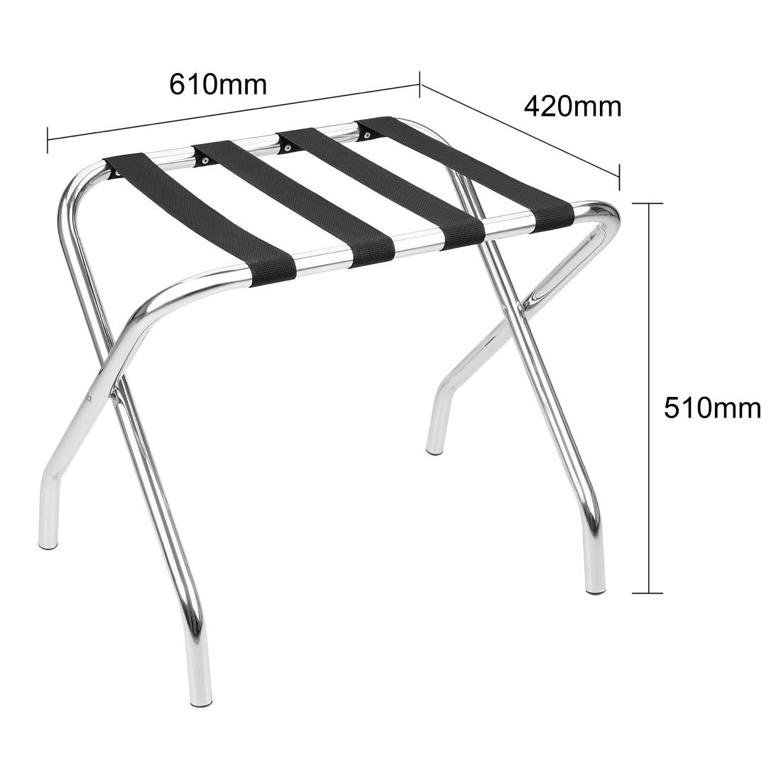 Bolero Stainless Steel Luggage Rack
