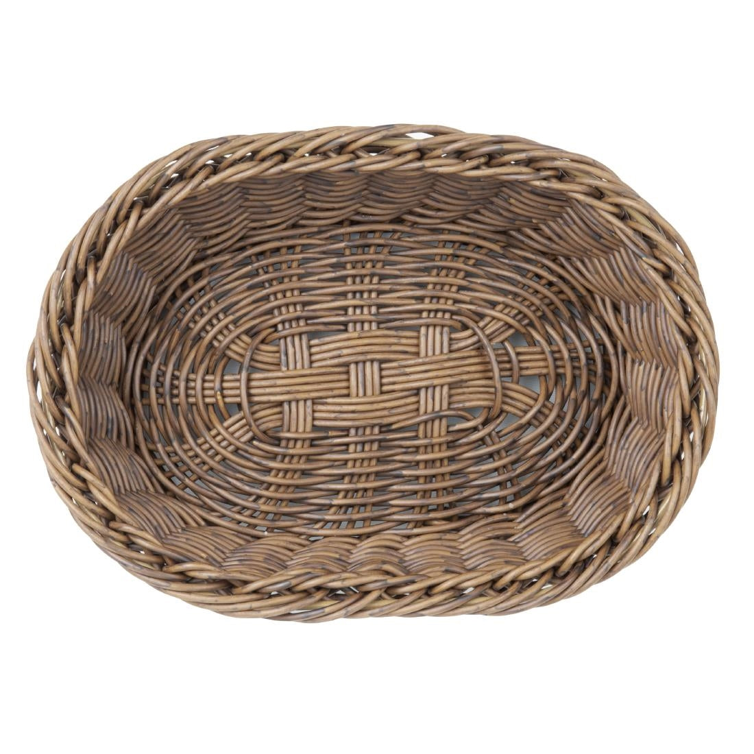 Olympia Polywicker Oval Basket Dark Brown 240x170mm