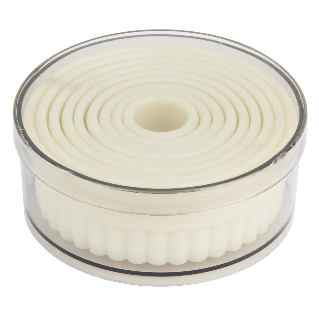 Vogue Serrated Round Pastry Cutters Nylon ( 9 Pack)