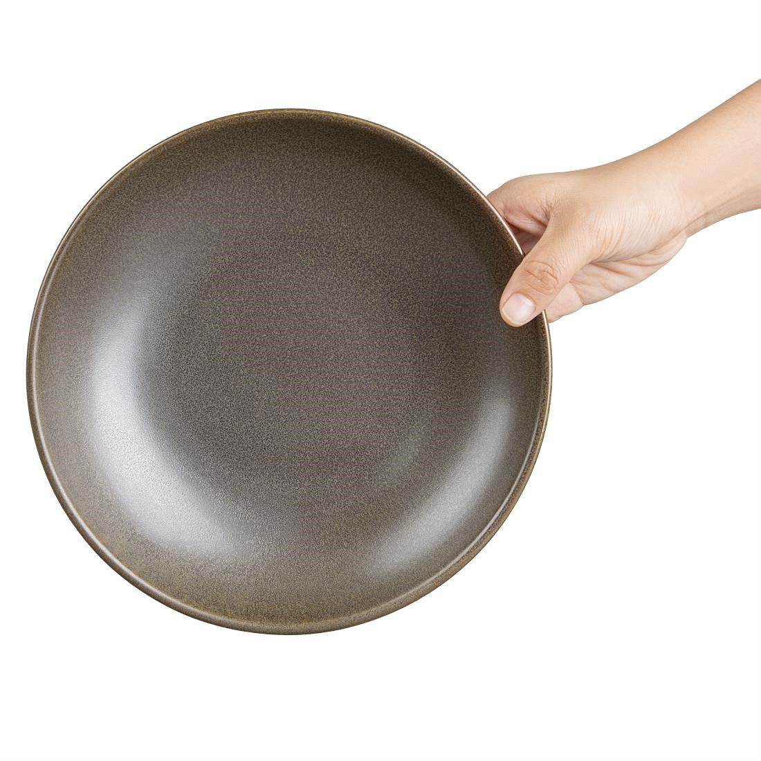 Olympia Ember Low Coupe Bowls Mahogany 230mm (4 Pack)