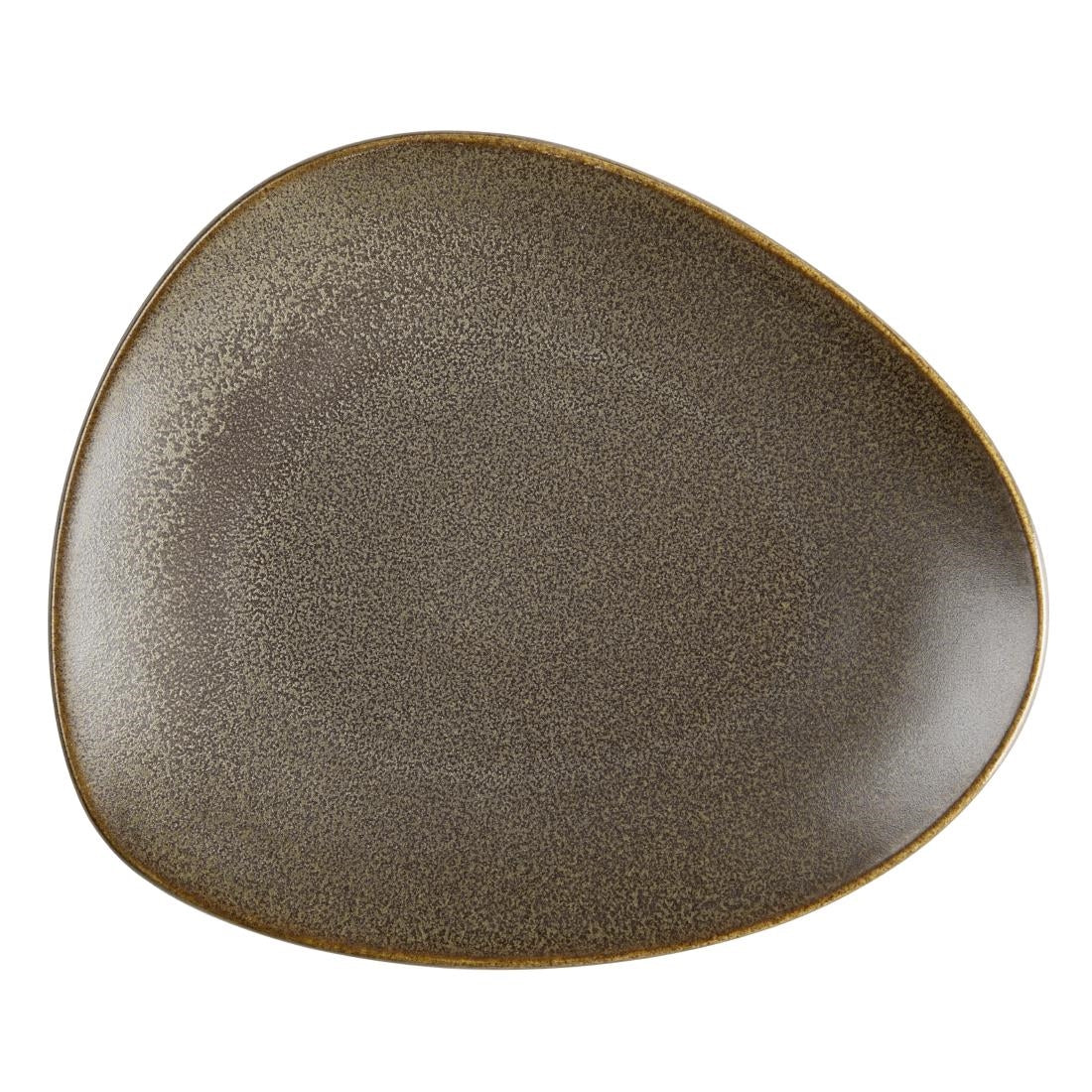 Olympia Ember Triangle Plates Mahogany 190x160mm (6 Pack)