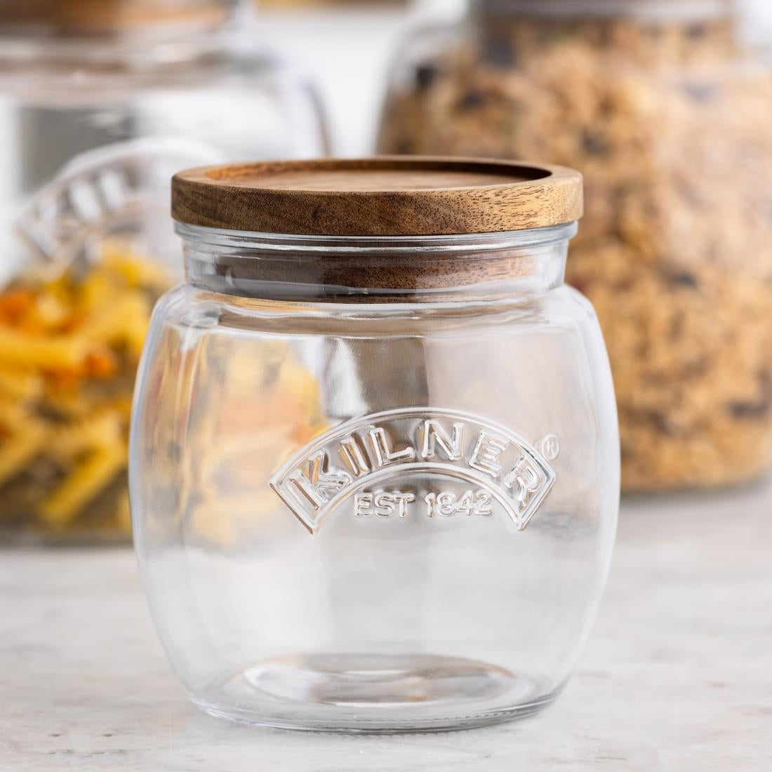 Kilner Universal Jar with Acacia Wooden Lid 850ml
