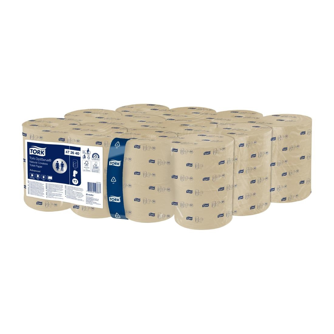 Tork OptiServe Coreless Toilet Paper 2ply Natural T7 (24 Pack)