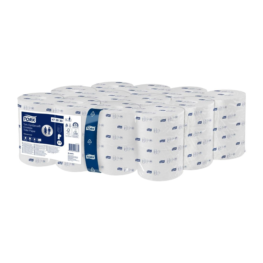 Tork OptiServe Coreless Toilet Paper 2ply White T7 (24 Pack)