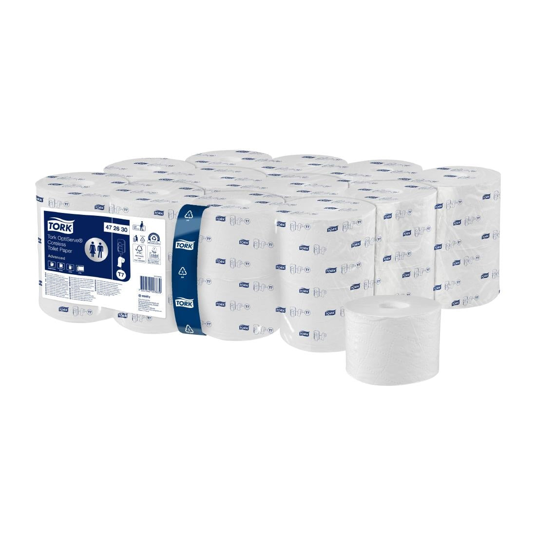 Tork OptiServe Coreless Toilet Paper 2ply White T7 (24 Pack)