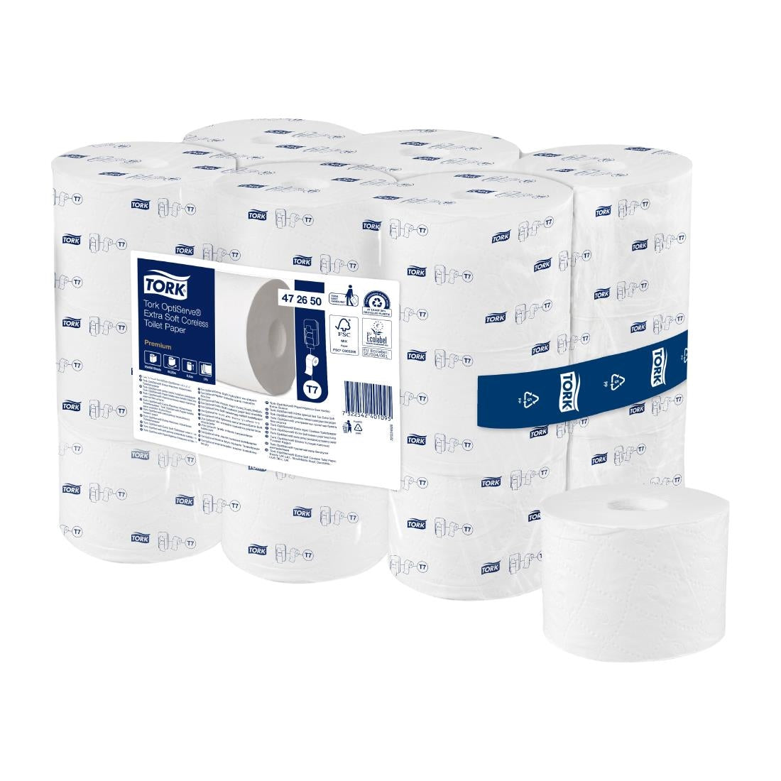 Tork OptiServe Extra Soft Coreless Toilet Paper 3ply White T7 (18 Pack)
