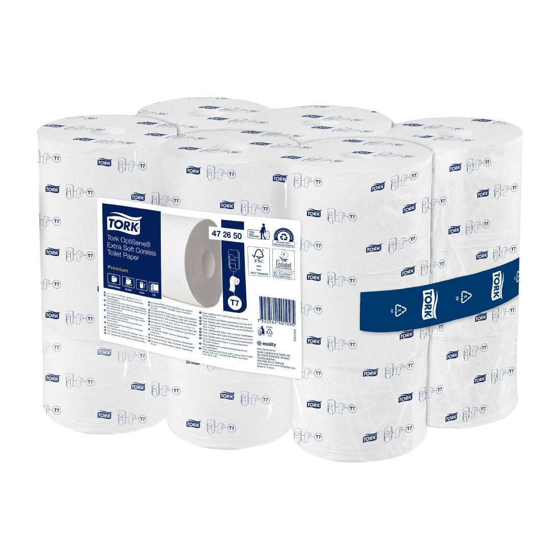 Tork OptiServe Extra Soft Coreless Toilet Paper 3ply White T7 (18 Pack)