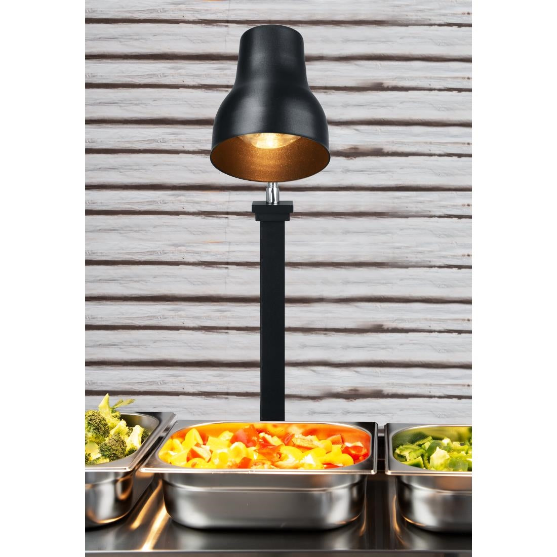 Buffalo Heat Lamp Carving Station Matt Black 250W