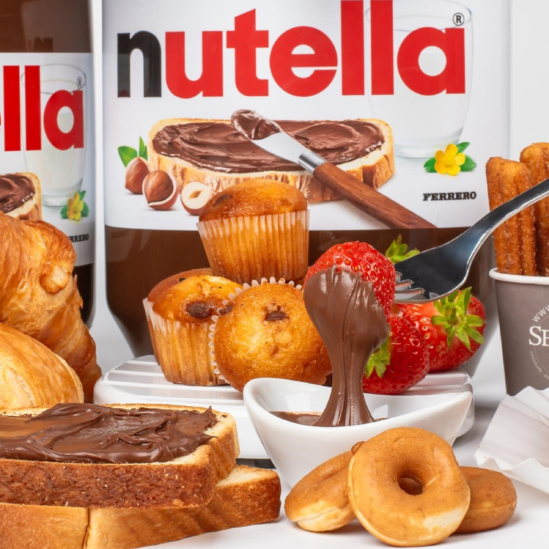 Nutella Heated Dispenser with Electronic Pump