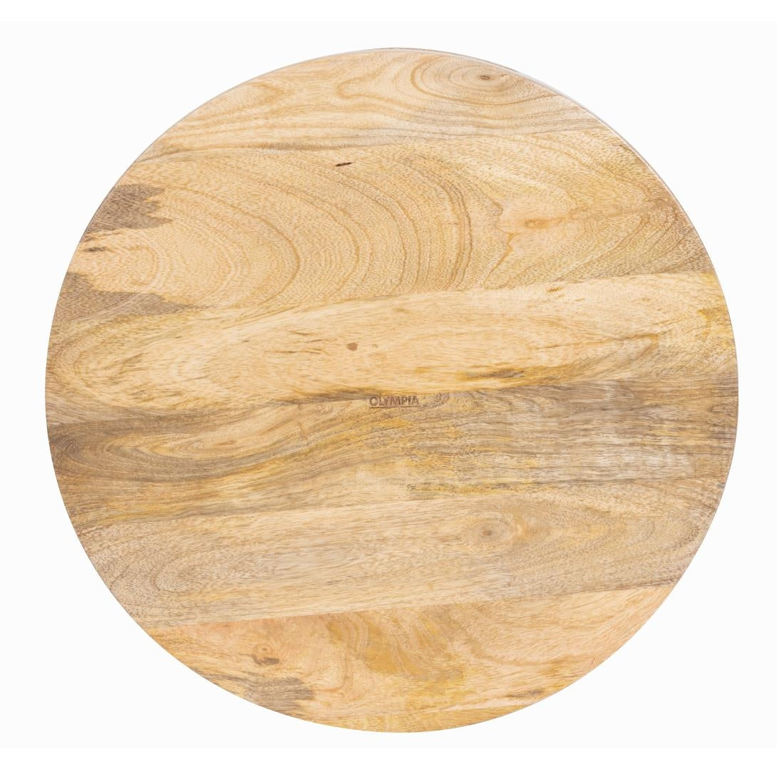 Olympia Mango Wood Round Deep Sided Tray 400mm