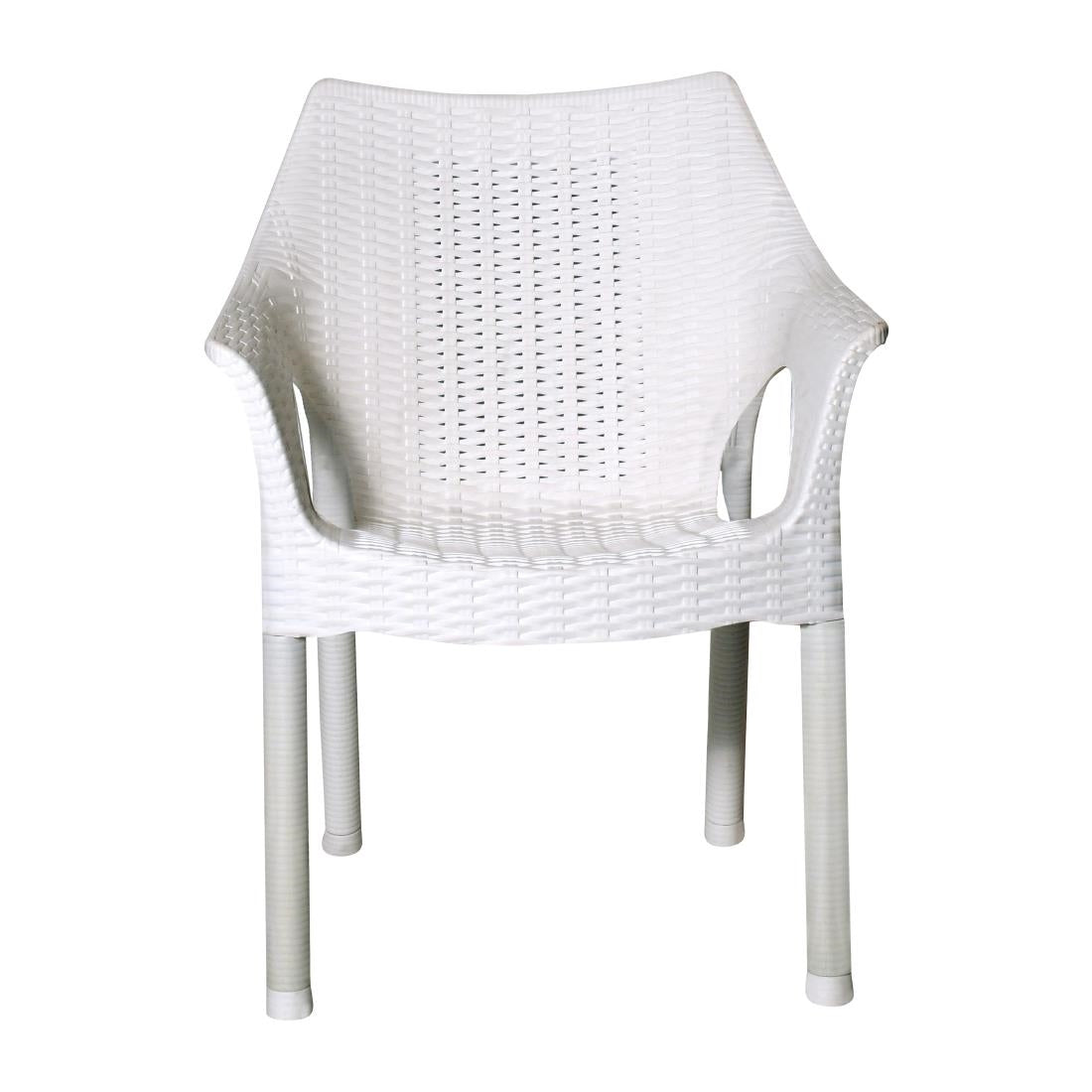 Bolero Elements Polypropylene Armchairs Snow (4 Pack)