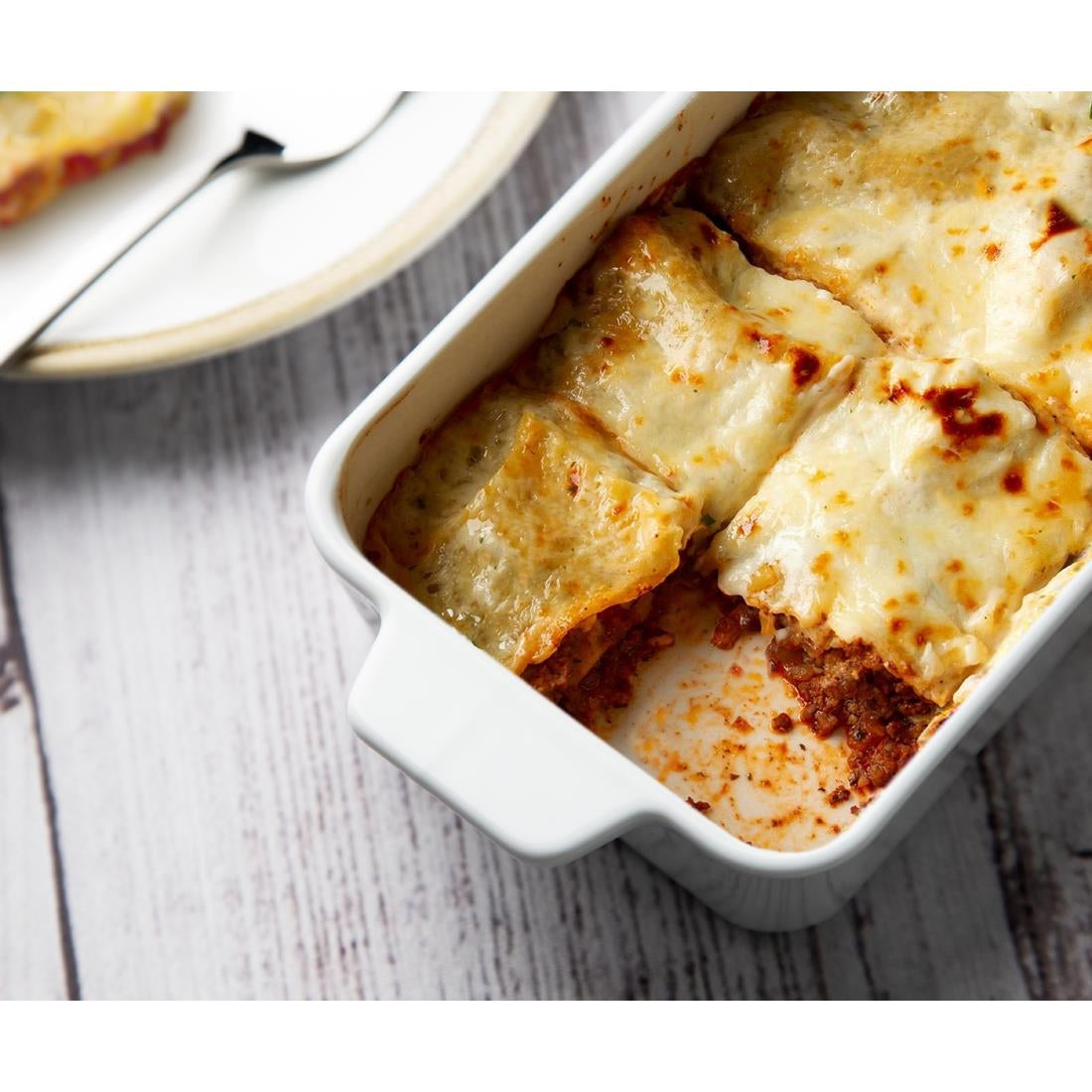 Olympia Whiteware Lasagne Dishes 200x110mm (4 Pack)