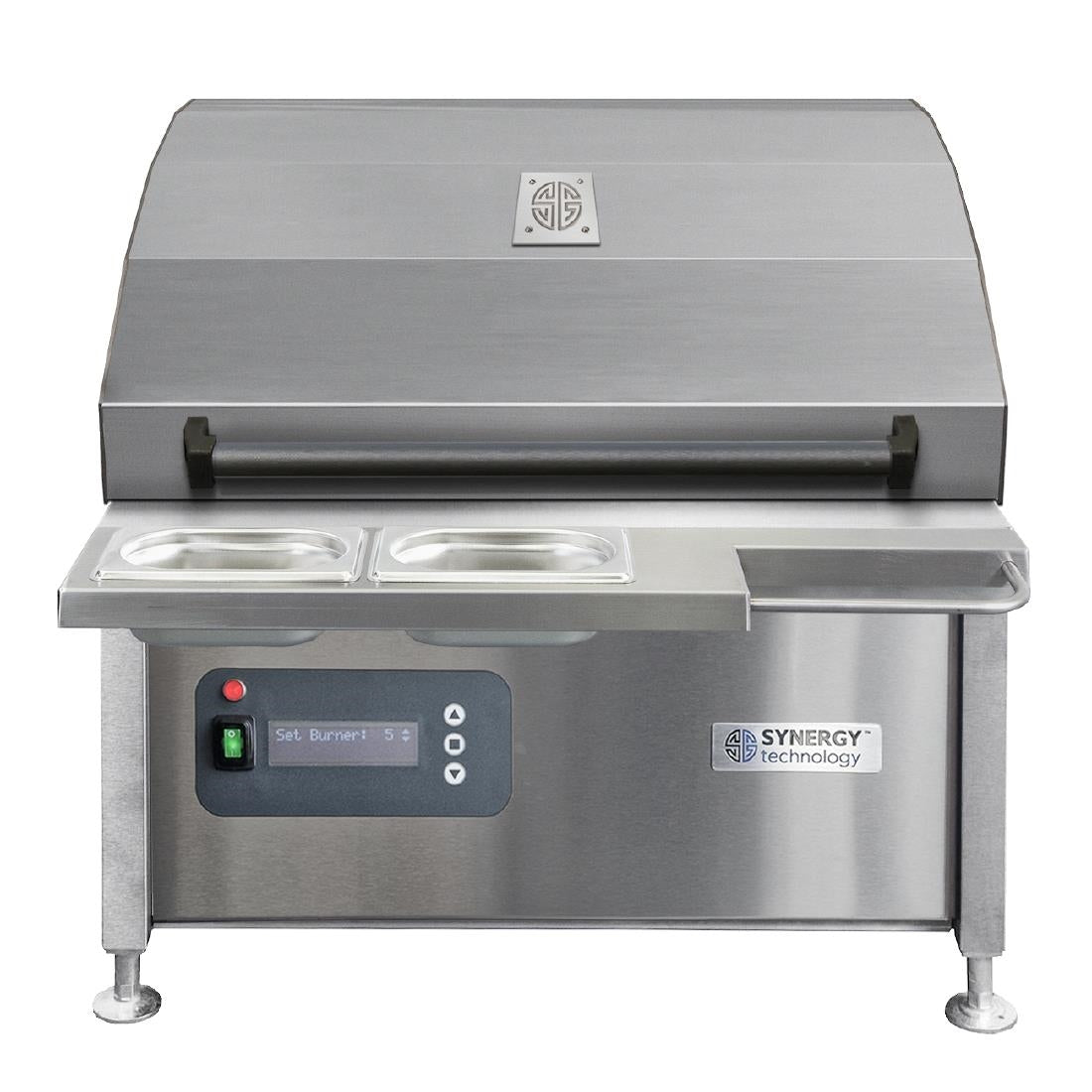 Synergy CharGo Nat Gas Chargrill Oven with Lid, Slow Cook Shelf & Garnish Rail STCGO600