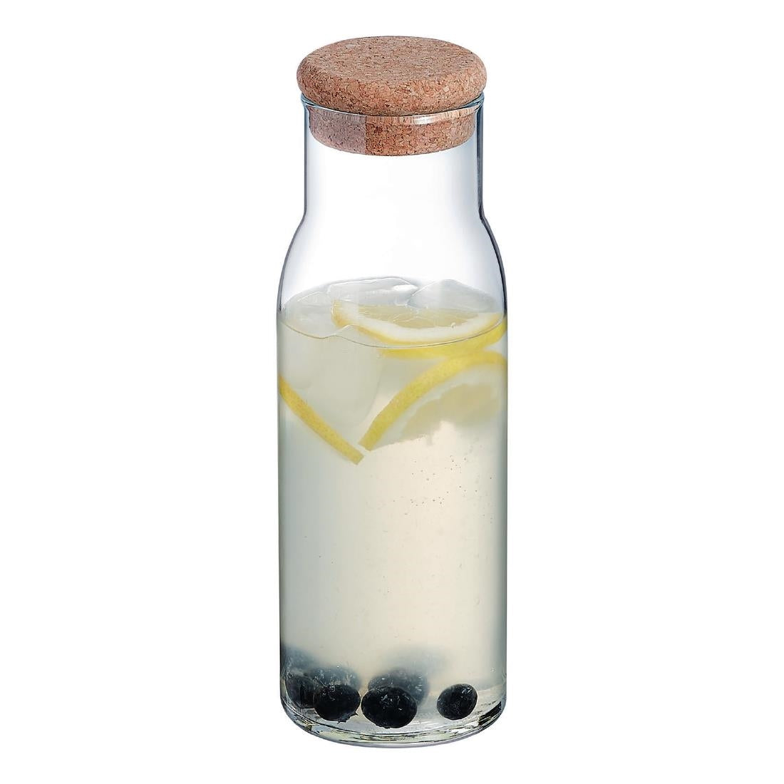 Luminarc Funambule Carafes with Cork Lid 1Ltr (6 Pack)