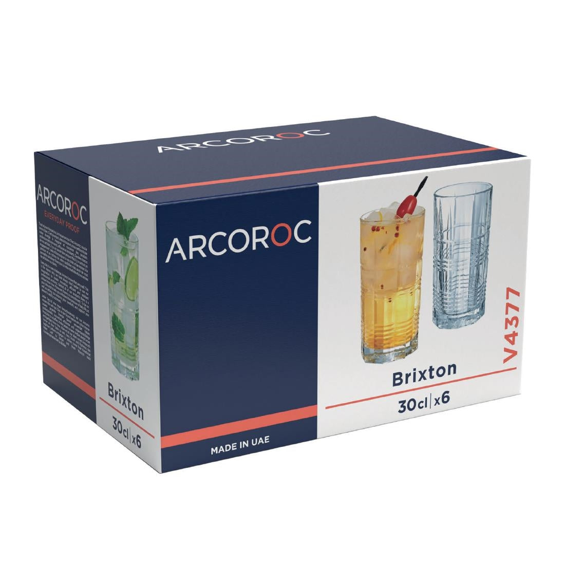 Arcoroc Brixton Hi Ball Tumblers 300ml (24 Pack)