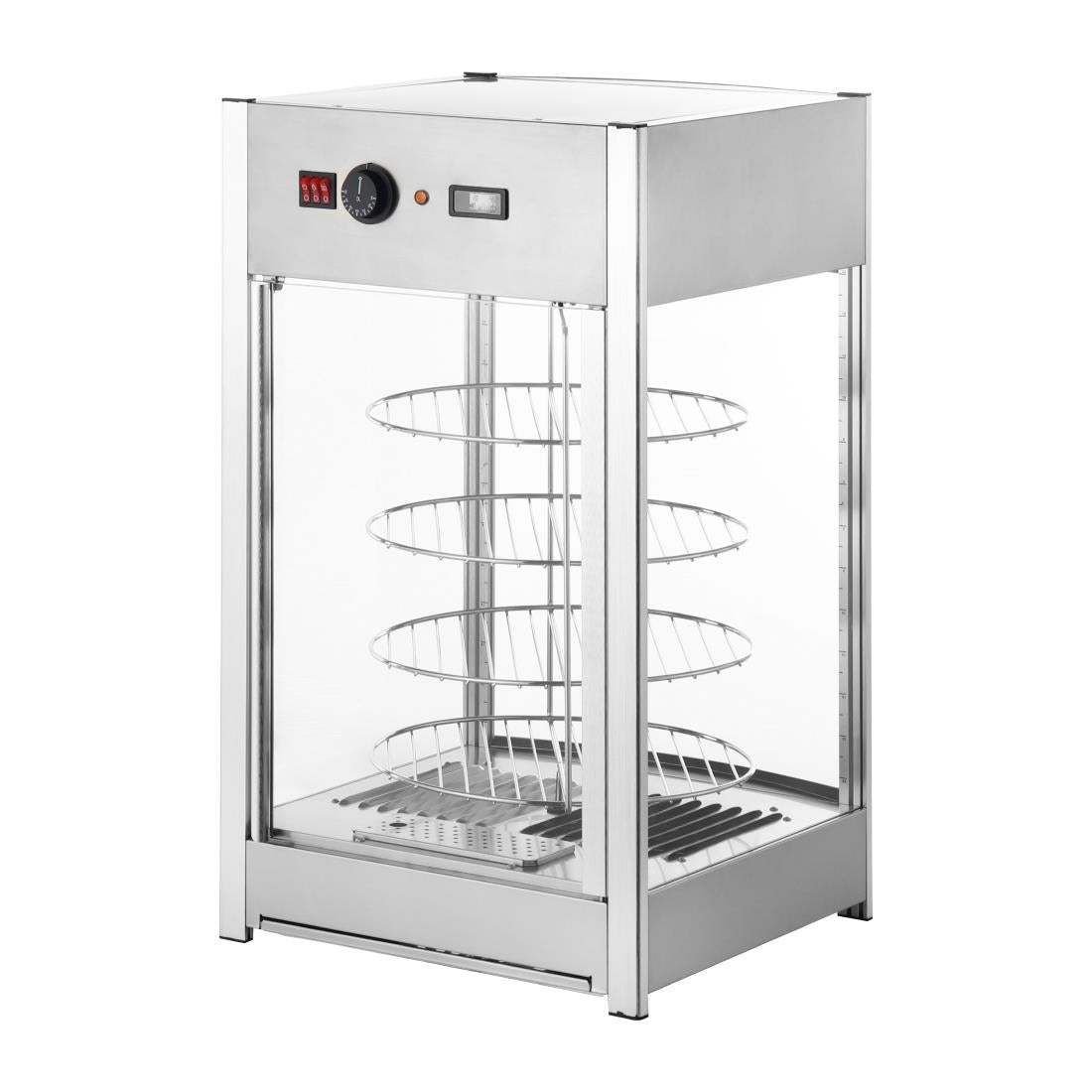 Buffalo 4 Tier Heated Pizza Display Merchandiser