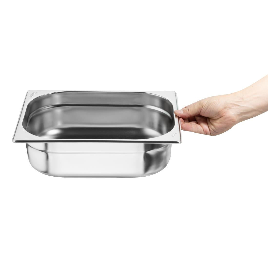 Nisbets Essentials Stainless Steel 1/2 Gastronorm Tray 100mm ( 3 Pack)