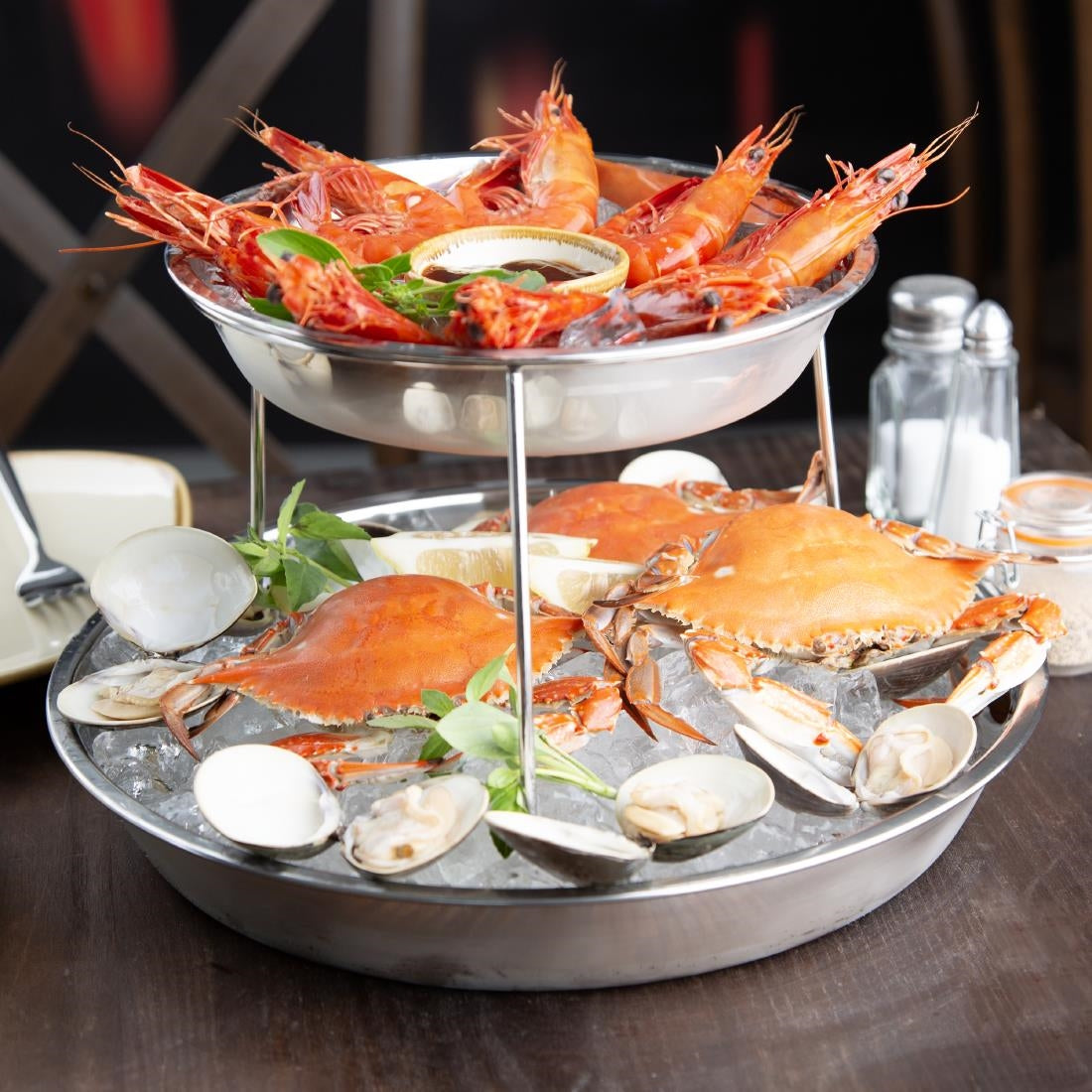 Olympia Seafood Platter Stainless Steel 220mm
