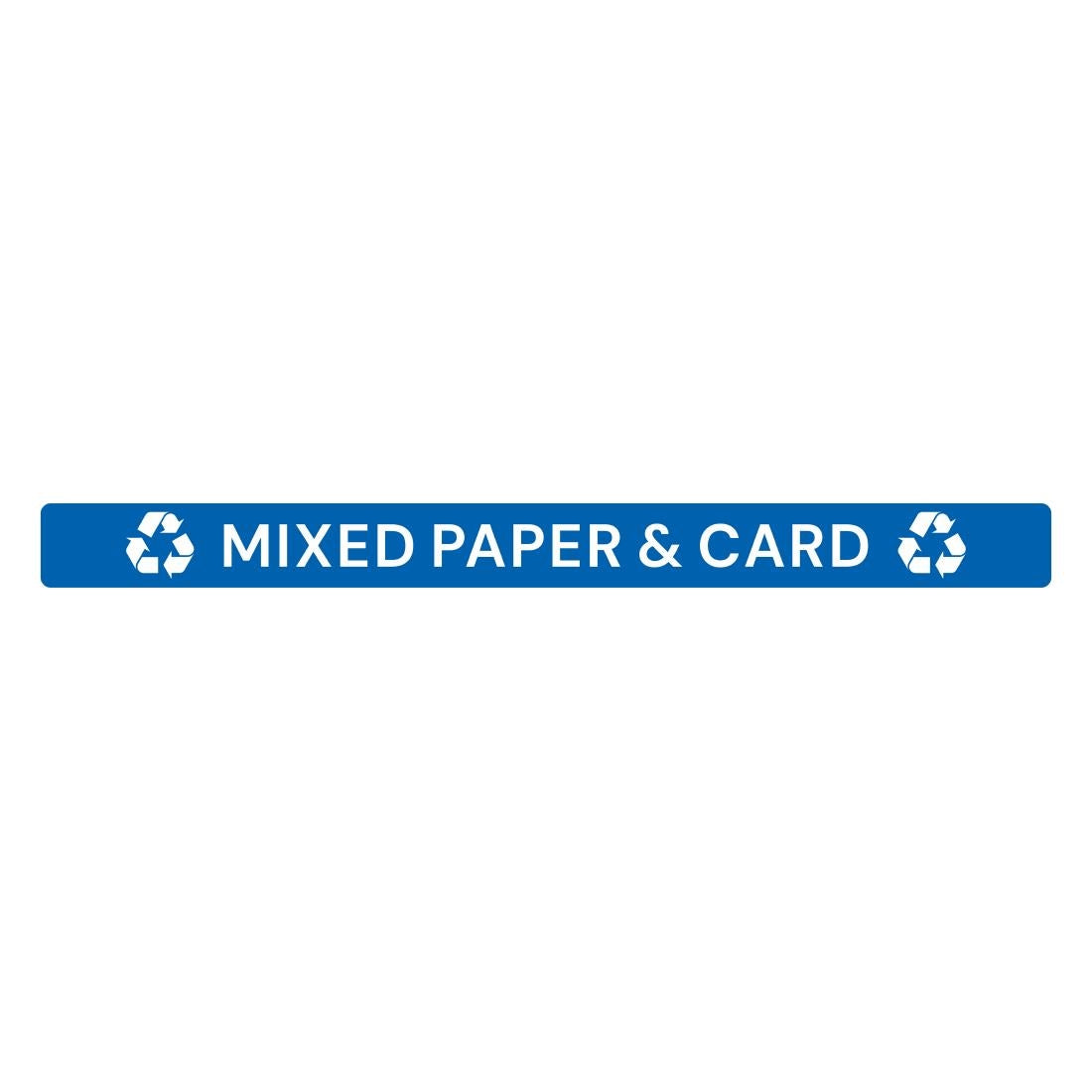 Jantex Slim Bin Lid Label - Mixed Paper & Card