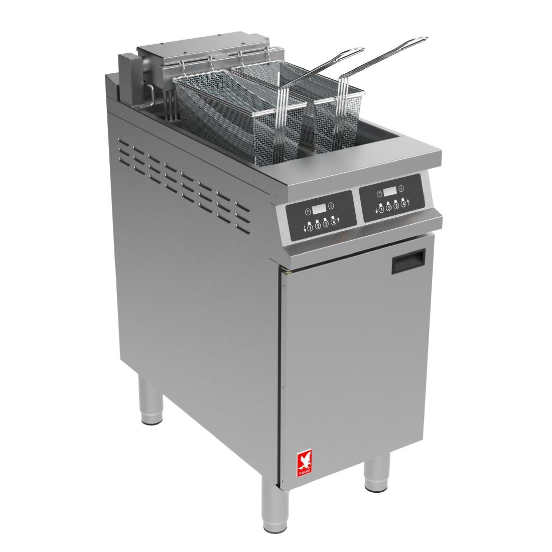 Falcon Dominator Plus Free Standing Electric Programmable Filtration Fryer on Feet E3845FP