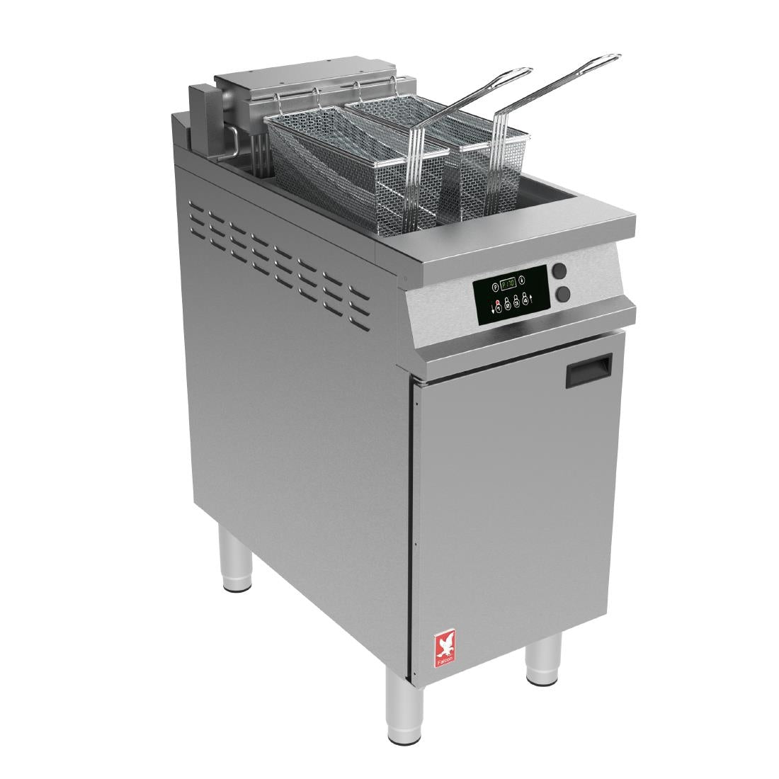Falcon Dominator Plus Free Standing Programmable Electric Angel Fryer on Feet E3840XP