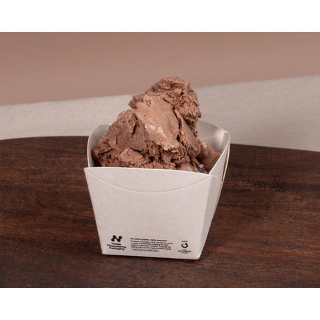 Notpla Square Open Takeaway Boxes 350ml - White (Pack 250)