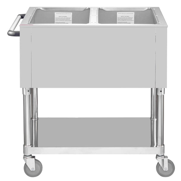 Buffalo Mobile Bain Marie Trolley 2x 1/1GN