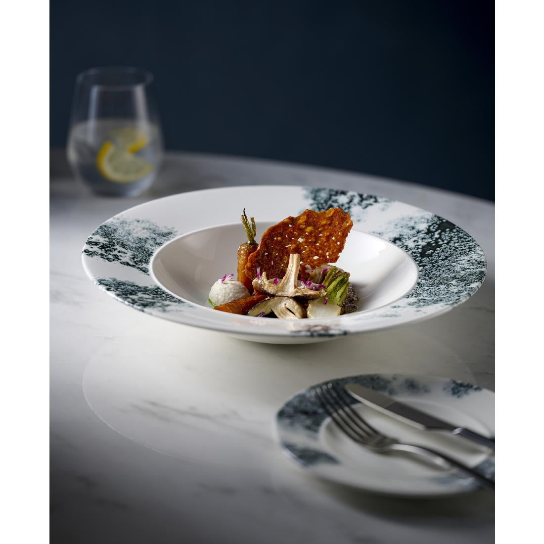 Churchill Alchemy Ambience Standard Rim Bowls Smoke Black 280mm (6 Pack)