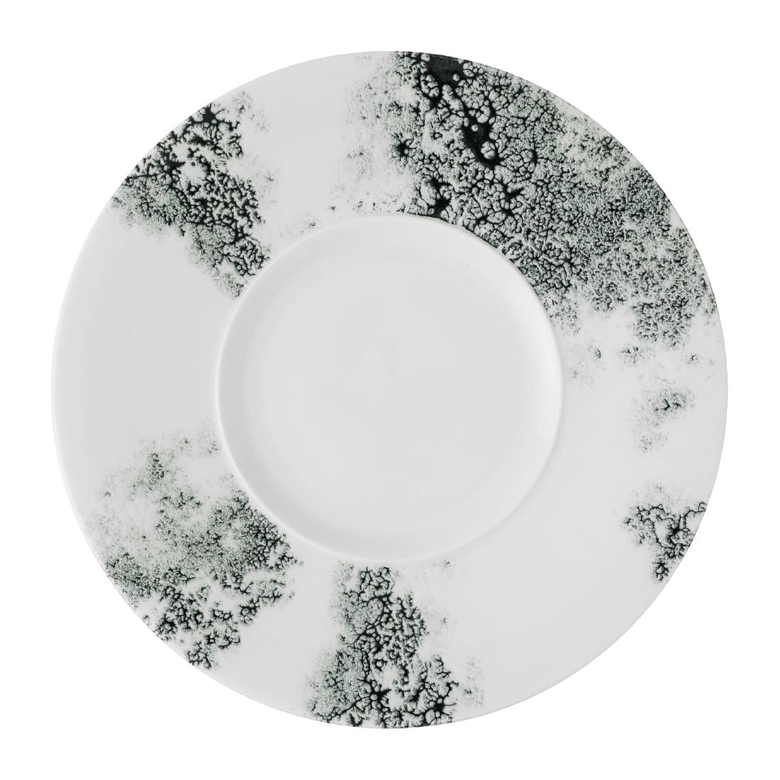 Churchill Alchemy Ambience Medium Rim Plates Smoke Black 280mm (6 Pack)