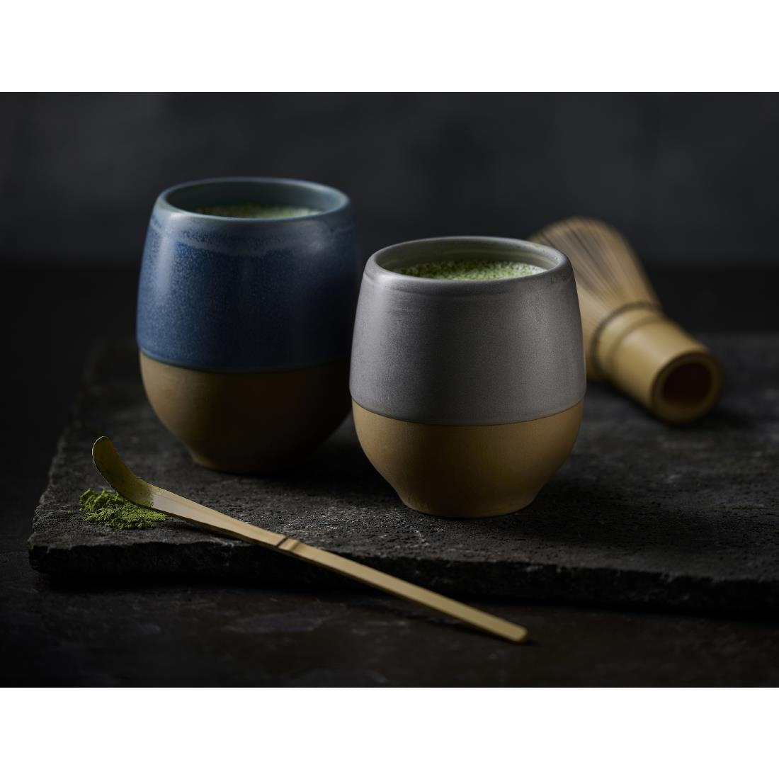 Churchill Emerge Melamine Oslo Blue Deep Serving Bowls 285mm (4 Pack)