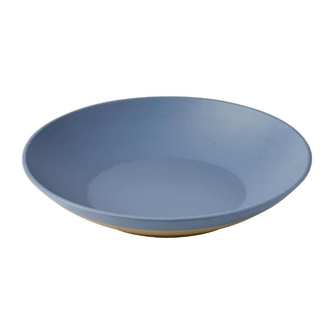 Churchill Emerge Melamine Oslo Blue Shallow Serving Bowls 360mm (2 Pack)