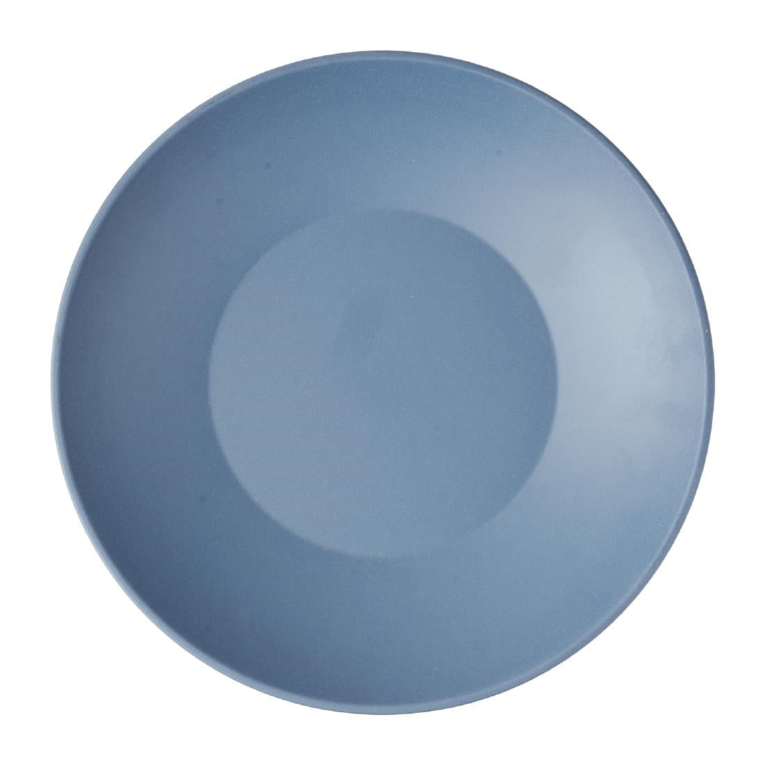 Churchill Emerge Melamine Oslo Blue Shallow Serving Bowls 360mm (2 Pack)