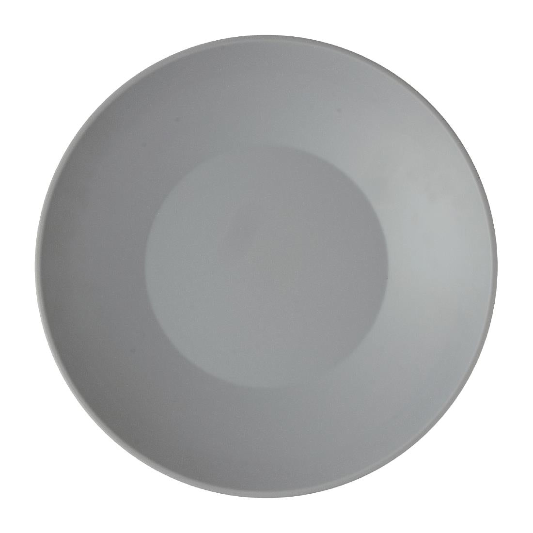 Churchill Emerge Melamine Seattle Grey Shallow Serving Bowls 360mm (2 Pack)