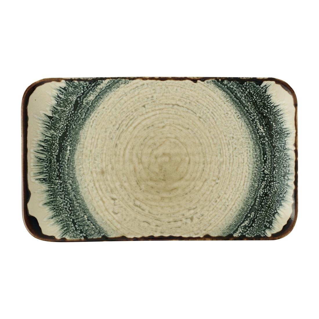 Dudson Harvest Flare Linen Organic Rectangular Plates 270x160mm (12 Pack)