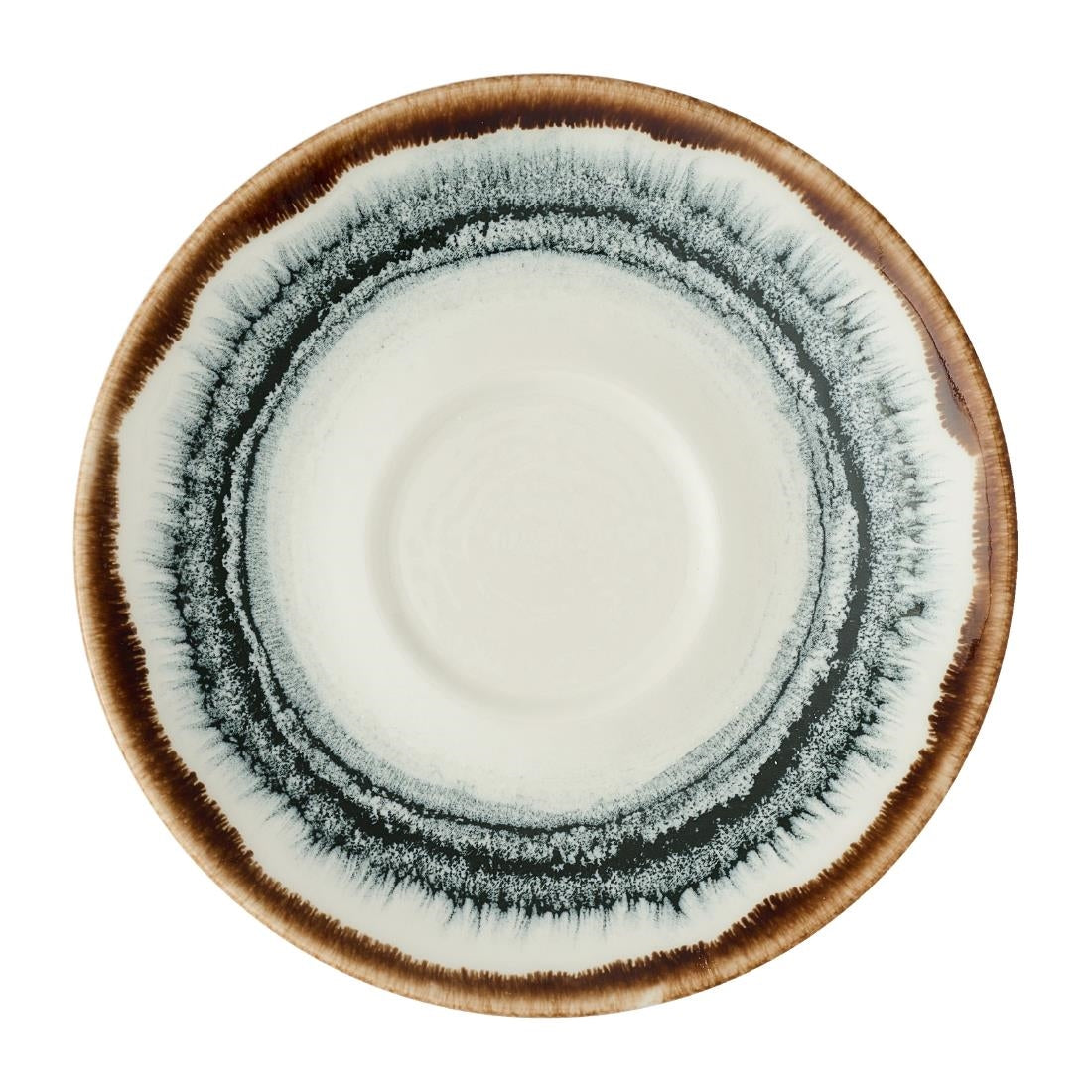 Dudson Harvest Flare Natural Cafe Espresso Saucers 118mm (12 Pack)