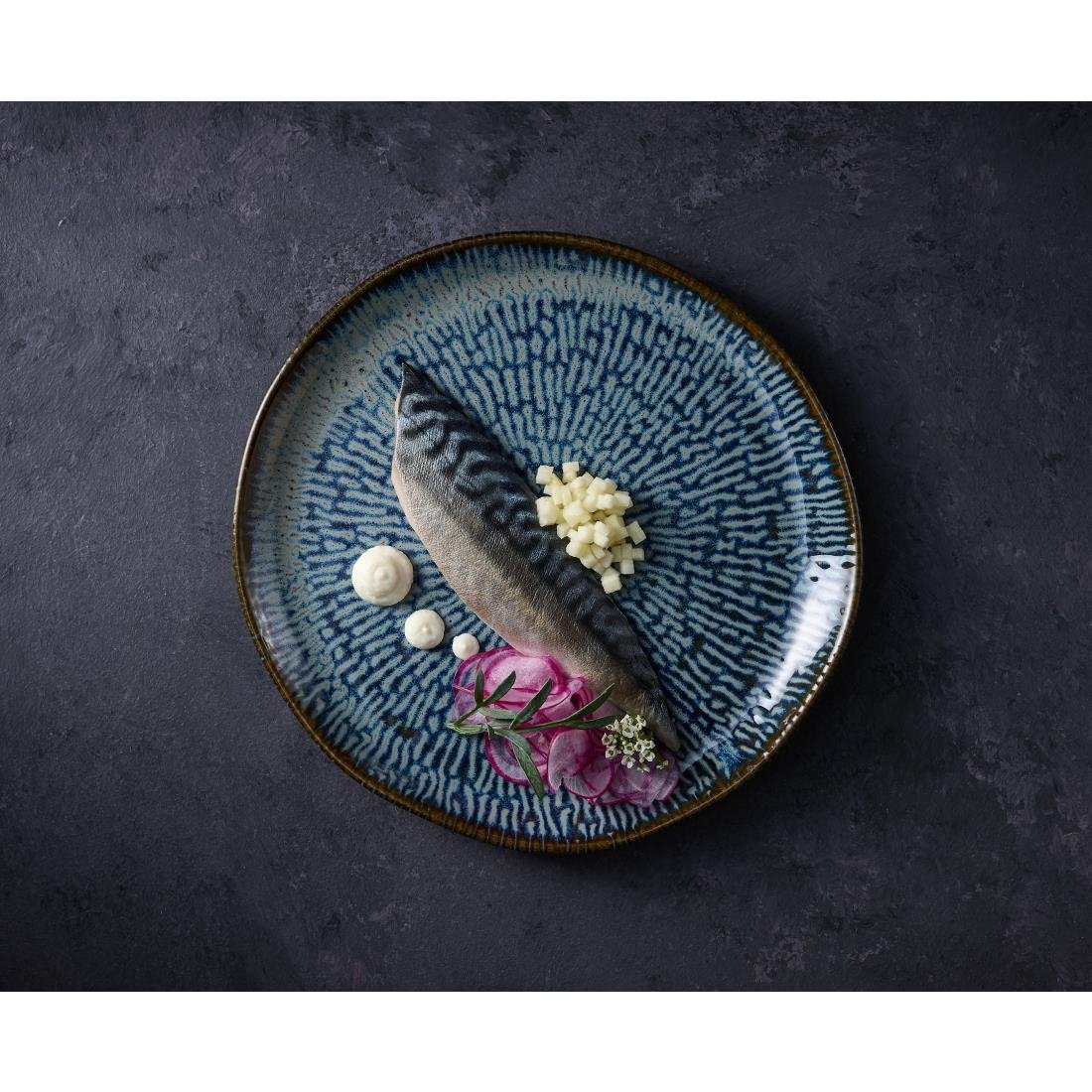 Churchill Envisage Cascade Sapphire Blue Natural Plates 215mm (6 Pack)