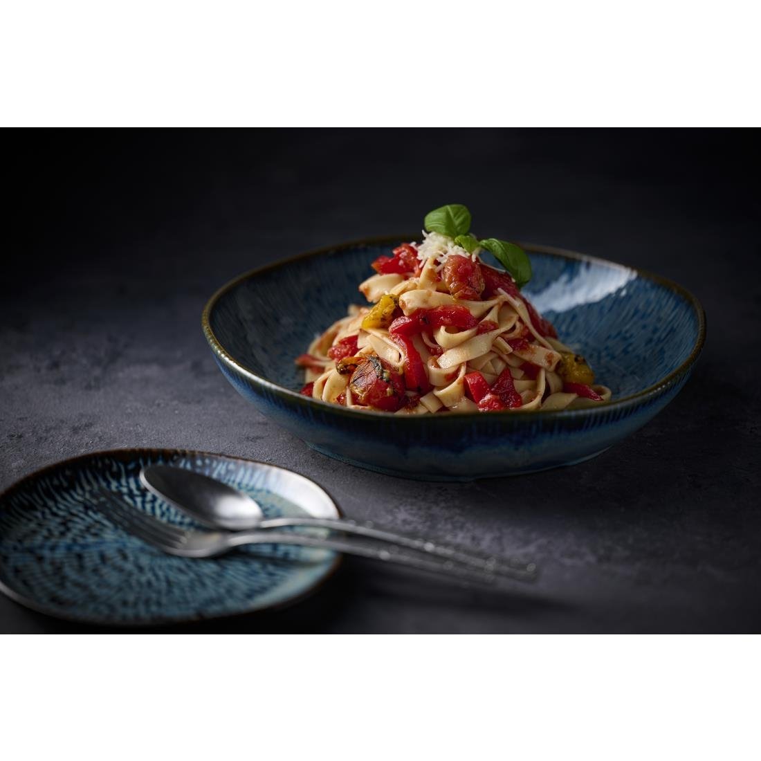 Churchill Envisage Cascade Sapphire Blue Natural Deep Bowls 250mm (6 Pack)