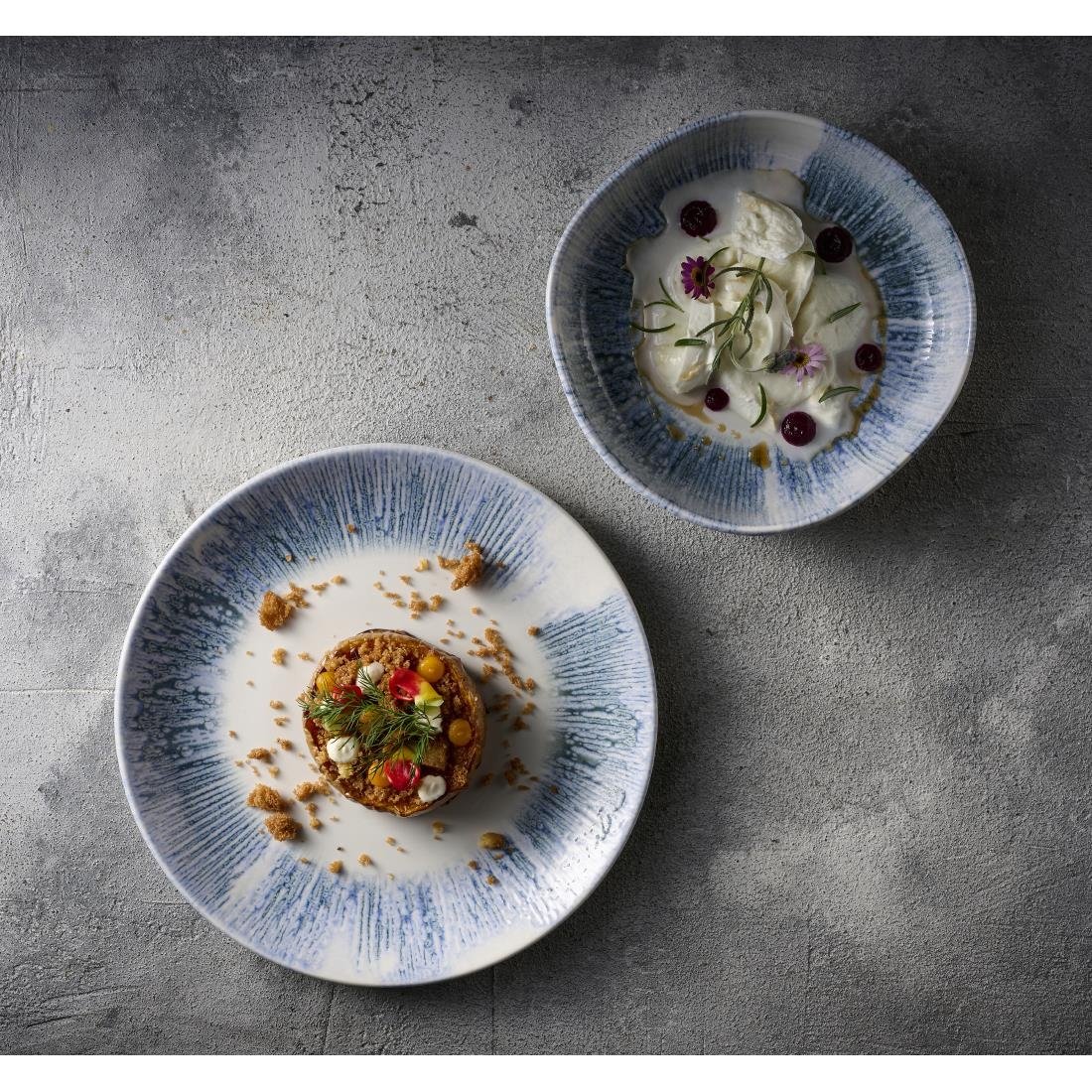 Churchill Lyra Blue Evolve Coupe Plates 165mm (12 Pack)