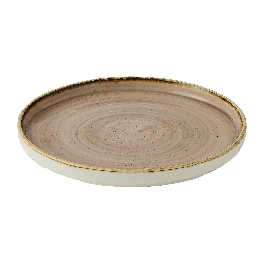 Churchill Stonecast Truffle Walled Plates 210mm (6 Pack)