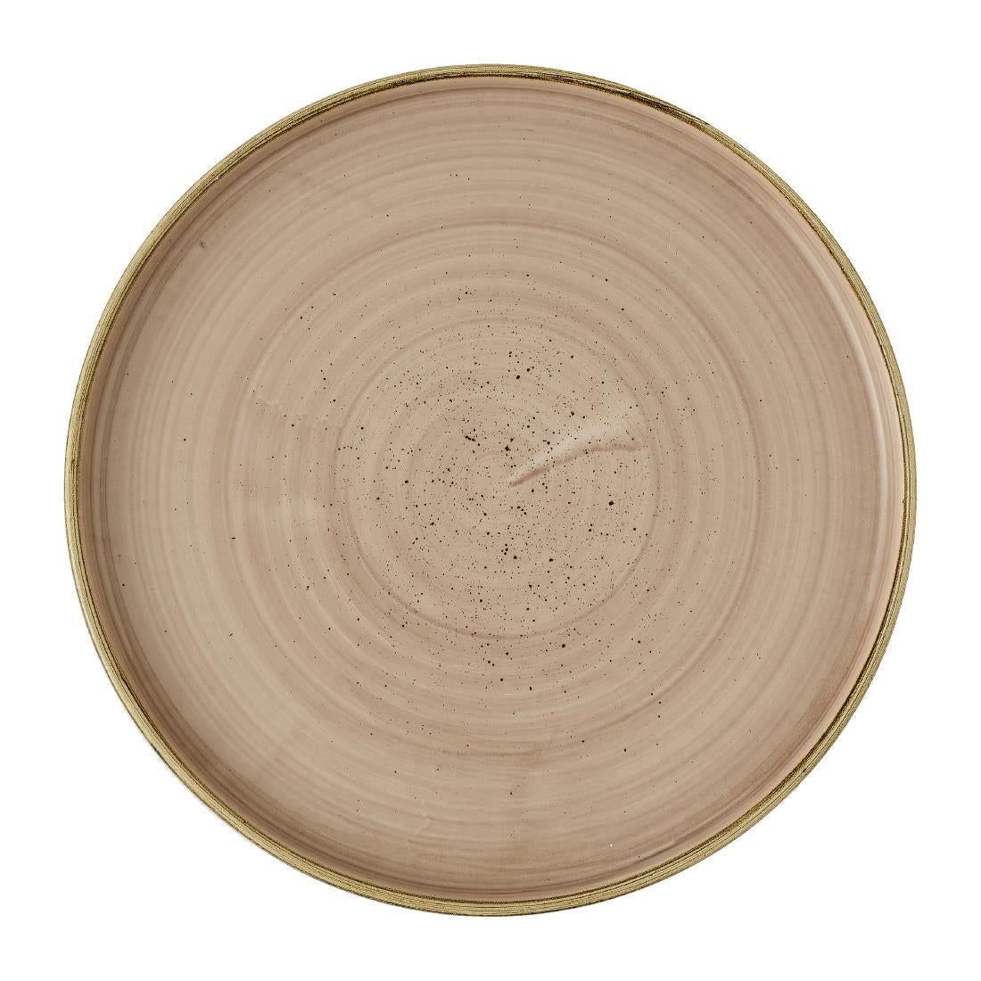 Churchill Stonecast Truffle Walled Plates 260mm (6 Pack)